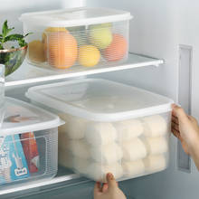 Plastic Storage Box Rectangular Sealed Box Refrigerator With Lid Fruit Vegetable Japanese-Style Oversized Dry Goods Storage Box 2024 - buy cheap