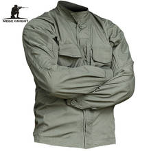 Mege jaqueta tática masculina, jaqueta camuflada militar de combate com vários bolsos primavera verão 2024 - compre barato