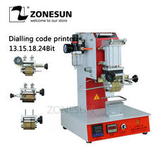 Impresora de código de marcación neumática ZY-RM2-DP ZONESUN, máquina de prensado en caliente con LOGO de cuero 2024 - compra barato