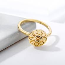 Bohemian Vintage Lotus Flower Finger Rings For Women Men Charm Jewelry Creative Design Geometric Ring Birthday Gift Anniversary 2024 - buy cheap