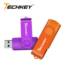 Techky usb flash drive 32gb флешка Techkey 4gb 8gb 16gb pen driver usb memory stick cle 100% Real capacity usb 2.0 u-disk for pc 2024 - buy cheap