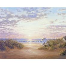 office wall art oil paintings beach Paradise Dawn beatiful seascapes sunset landscapes Painting on canvas hand-painted 2024 - buy cheap