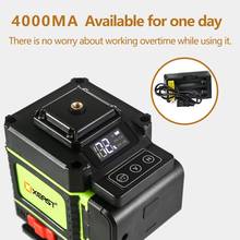 XEAST Laser Level 12 Lines 3D Self-Leveling 360 Horizontal &Vertical Cross Super Powerful Green Laser Beam Line LED Display 2024 - buy cheap