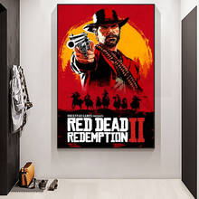 HD печати Red Dead Redemption 2 Плакаты стены граффити Печать на холсте фотографии современный фильм декоративного искусства для Гостиная 2024 - купить недорого