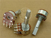 2pcs 148 type double potentiometer B50K B100K B250K / Handle length 30MMF / CC with midpoint 2024 - buy cheap