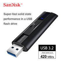 SanDisk-unidad Flash de estado sólido CZ880 Extreme PRO, 128GB, 256GB, USB 3,1, alta velocidad, 420 MB/s 2024 - compra barato