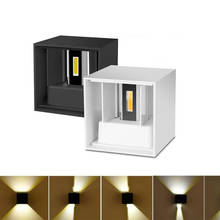Luz LED de pared para interiores y exteriores, lámpara de aluminio ajustable IP65, cuadrada, impermeable, montada en superficie, para porche y sala de estar, 7W/12W 2024 - compra barato
