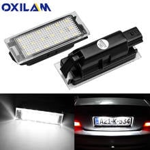 2X Error Free LED number License Plate Lights Fit For Renault Twingo Clio Espace Megane Kombi 5D Laguna Velsatis Master 12v 2024 - buy cheap