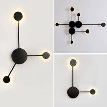 Nordic creative simple art designer living room decoration minimalist personality bedroom bedside study LED wall lamp 2024 - buy cheap