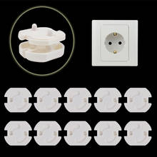 10pcs Baby Safety Child Electric Socket Outlet Plug Protection Security Two Phase Safe Lock Cover Kids Sockets Cover Plugs 2024 - купить недорого