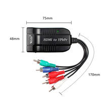 Wiistar-adaptador HDMI a componente YPbPr, conversor de vídeo macho YPbPr 5RCA RGB con Audio R/L para Monitor HDTV, 1080P, Envío Gratis 2024 - compra barato