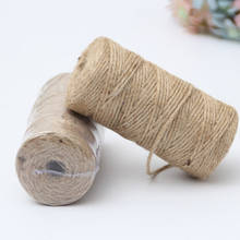 100 Yard Jute Ropes Natural Hemp Rope DIY Party Wedding Gift Wrapping Cords Photos Wall Thread Scrapbooking Florists Craft Decor 2024 - buy cheap