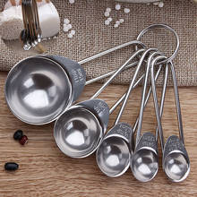 1Set of Measuring Spoons 5PCS Stainless Steel Measuring Baking Spoons Cooking Cups Teaspoons Utensil L*5 2024 - buy cheap