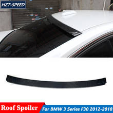 AC Style Real Carbon Fiber Material Roof Spoiler Trim Rear Window Wing For BMW F30 F35 320 328li 2012-2018 2024 - compre barato