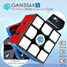 Gan356x s magnético magia velocidade gan cubo profissional stickerless gan356xs ímãs cubos gan356 x s 3x3 puzzle cubo gans 2024 - compre barato
