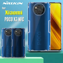 Для Xiaomi POCO X3 NFC чехол Nillkin 0,6 мм ультра тонкий прозрачный чехол для телефона из мягкого силикона ТПУ с рисунком сумка чехол на POCO X3 NFC, коксовое покрытие 2024 - купить недорого