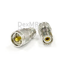 1 peça uhf fêmea so239 interruptor uhf masculino pl257 conector adaptador rf engate plano níquel envio rápido