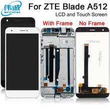 For ZTE Blade A512 LCD Display Touch Screen Digitizer Assembly for ZTE A512 Blade Z10 Screen lcd sensor with frame 2024 - buy cheap