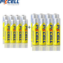 Batería AAA PKCELL de 1200mAh, 8 pilas AA de 2000mah y 1,2 V recargables NIMH AA/AAA, 4 fundas para soporte de batería, 8 Uds. 2024 - compra barato