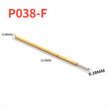 P038-F For Testing Circuit Board Instrument Voltage Test Probe Spring Phosphor Copper Tube Gold Plated Electronic Instrument 2024 - buy cheap