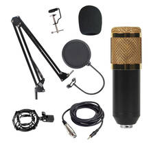 Micrófono condensador profesional BM800 para estudio, conjunto de micrófono para grabación Vocal, Karaoke, Radio, soporte para micrófono 2024 - compra barato