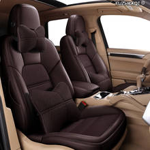 FUZHKAQI  Custom Leather car seat cover For Honda Accord Odyssey FIT CR-V XR-V civic CITY Crosstour Crider VEZEL AVANCIER covers 2024 - buy cheap