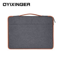 Bolsa ultrafina para notebook, bolsa de mão para notebook 11 12 13 14 15 polegadas para computador macbook air pro acer lenovo dell chromebook 2024 - compre barato