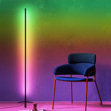 Современный RGB атмосферный напольный светильник светодиодный напольный светильник для гостиной, спальни, стоячий напольный светильник 2024 - купить недорого
