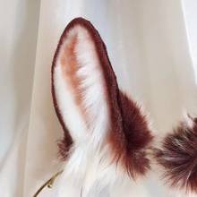 Handmade Rabbit Beast Ear and Tail Wolf Ear Cat Ear Fox Ear  Custom Cosplay Accessories 2024 - buy cheap