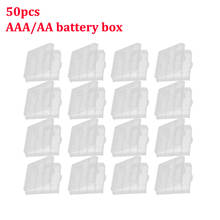 50Pcs AA AAA Plastic Case Holder Storage Box Cover for 10440 14500 AA AAA Battery Box Container Bag Case Organizer Box Case 2024 - buy cheap