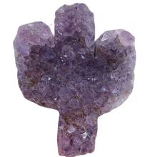 Espécimen Mineral de racimo de cristal de cuarzo, Catedral de amatista, Cactus púrpura Natural superior de Brasil 2024 - compra barato
