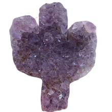 Top de cacto mineral de quartzo de catedral de ametista roxo natural cluster de cristal mineral do brasil 2024 - compre barato