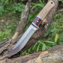 Универсальный боевой тактический карманный нож с фиксированным лезвием, Прямые ножи для спасения, хорошо подходят для охоты, кемпинга, выживания, повседневного ношения 2024 - купить недорого