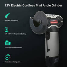 Cordless Mini Angle Grinder 12V Electric Grinder 3inch Sander Polisher Versatile Disc Grinder Sanding Machine 19500rpm 2024 - buy cheap