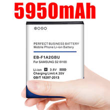 Batería de repuesto de Eb-f1a2gbu de 5950mah para Samsung Galaxy S2, I9100, 9103, I9108, I9050, I9105, I9103, I9188, I9100g, I777, B9062 i 2024 - compra barato