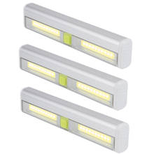 Luz LED COB regulable para armario, iluminación nocturna inalámbrica con Control táctil, para debajo del armario, cocina, escalera, 3/2/1 Uds. 2024 - compra barato