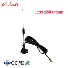 10 pieces/lot GSM Antenna 850/900/1800/1900Mhz 3.5dbi 3M Cable SMA Male Magnetic Base for Fixed Wireless Terminal Remote Control 2024 - buy cheap