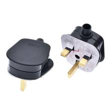UK 3 Pins AC Electrical Power Rewireable Plug Male W/ Wire Fused Socket Outlet Adaptor Adapter Extension Cord Cable Connector 2024 - buy cheap