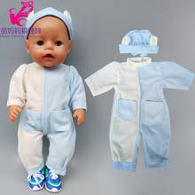 18 inch Baby new  Doll pajama clothes for 43cm doll clothes children girl toys wearing 2024 - buy cheap