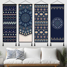 Ethnic Mandalas Canvas Painting Wall pictures Art Poster Home Living Room Fabric Tapestry Decor Scroll Hanging Canvas Painting 2024 - buy cheap