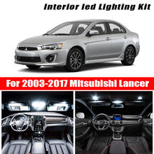 Luz LED Interior Canbus para coche Mitsubishi Lancer, accesorios blancos para coche, sin errores, Kit de luz de lectura, mapa, cúpula, licencia, 2003-2017 2024 - compra barato