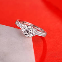 GEM'S BALLET-anillos de diamante de Plata de Ley 925 para mujer, anillos de compromiso de piedra brillante de moissanita de 6 puntas para boda, 1,0 CT, VVS1 2024 - compra barato