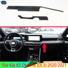 Para kia k5 optima (dl3) 2020 2021 acessórios do carro de fibra carbono estilo console central interior painel instrumento em torno da guarnição 2024 - compre barato