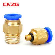PC Air Pneumatic Fitting Quick Connector 4-m5 4-M6 4mm 6mm 8mm 10mm 12mm Male Thread 1/4 1/2 1/8 3/8 Compressed  Hose Tube Pipe 2024 - купить недорого