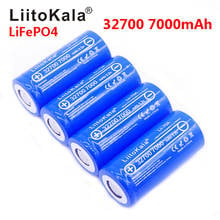LiitoKala 3,2 V 32700 7000mAh 6500mAh LiFePO4 батарея 35A непрерывный разряд максимум 55A аккумулятор высокой мощности 2024 - купить недорого
