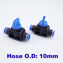 GOGO 10pcs a lot HVFF pneumatic hand valve air pressure switch quick hose connector 10mm hose fitting 2024 - buy cheap