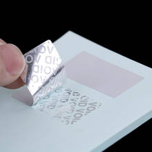 Pegatinas de protección de sello de seguridad, etiqueta de garantía vacía a prueba de manipulaciones, 100 Uds. 2024 - compra barato