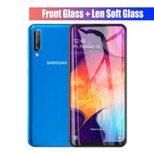 2-in-1 Camera Glass For Samsung A50 A 50 Screen Protector For Samsung Galaxy A40 A70 A30 A20 A10r Temperd Glass Protective Film 2024 - buy cheap