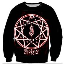 3D Printed Slipknot Rock Sweatshirts Unisex Pullover Hoodies Long Sleeve Crewneck Streetwear Hoody Sudaderas Hombre Harajuku 5XL 2024 - buy cheap