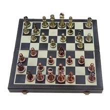 Jogo de xadrez com tabuleiro de xadrez dobrável para iniciantes e jogadores 2024 - compre barato